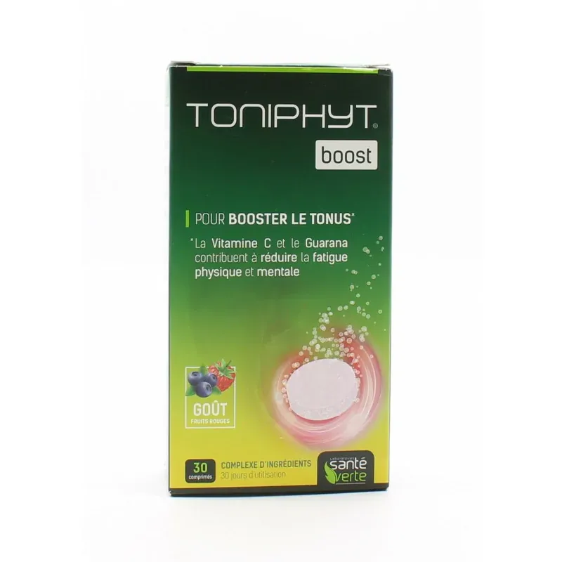 Toniphyt Boost Goût Fruits Rouges 30 comprimés effervescents