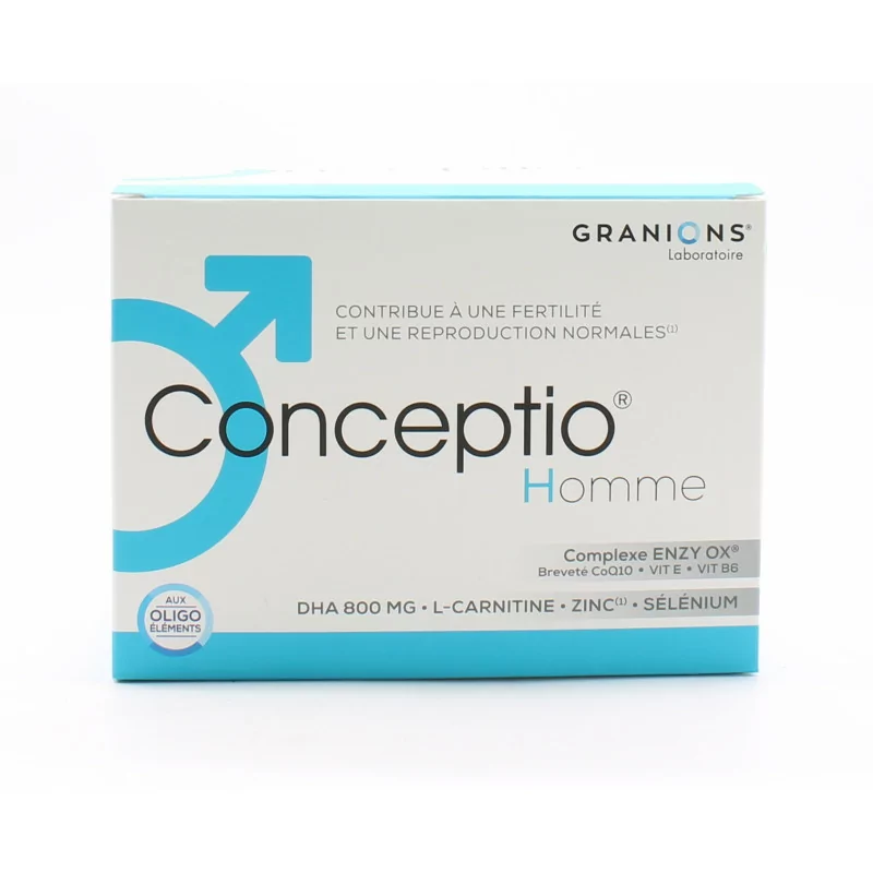 GRANIONS Conceptio Homme boite de 30 sachets et 90 capsules - Parapharmacie  Prado Mermoz
