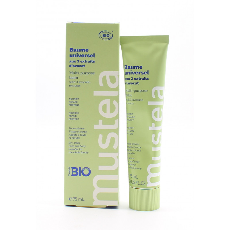 Mustela Baume Universel aux 3 extraits d'avocat Bio 75ml - Univers Pharmacie Mustela Baume Universel aux 3 extraits d'avocat Bio 75ml - Univers Pharmacie