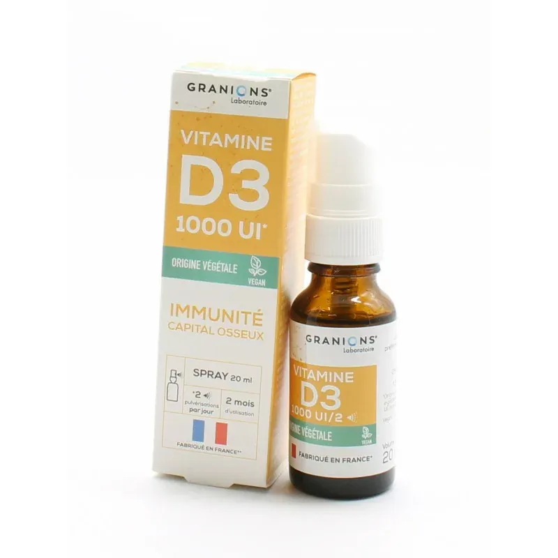 Granions Vitamine D3 1000 Ul 20ml - Univers Pharmacie