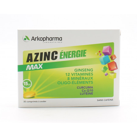 Arkopharma Azinc Energie Max 15 comprimés - Univers Pharmacie
