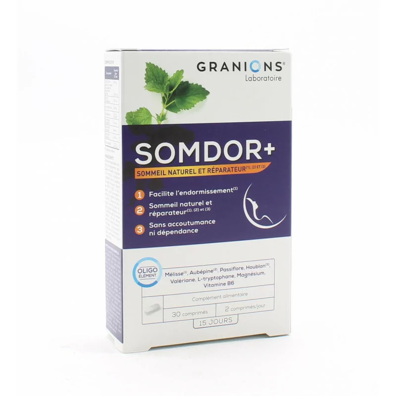 Granions Somdor+ 30 comprimés - Univers Pharmacie