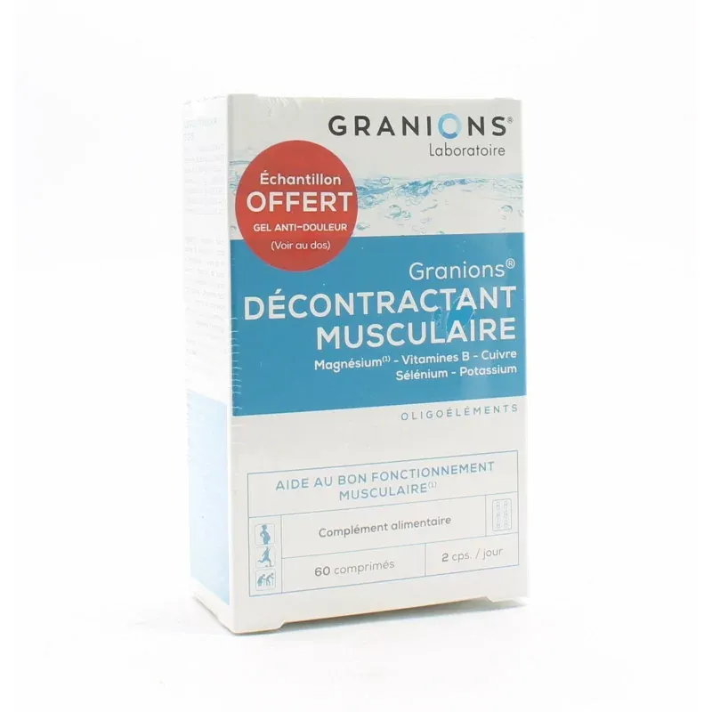 Granions Décontractant Musculaire 60 comprimés - Univers Pharmacie