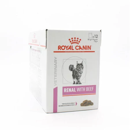 Royal Canin Veterinary Renal with Beef 12X85g - Univers Pharmacie