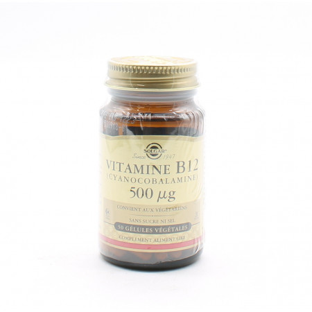Solgar Vitamine B12 50 gélules - Univers Pharmacie