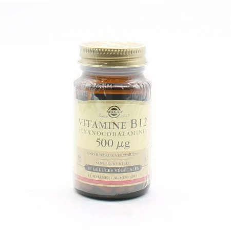 Solgar Vitamine B12 50 gélules - Univers Pharmacie