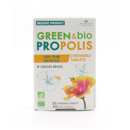 3 Chênes Green & Bio Propolis 20 comprimés à croquer - Univers Pharmacie