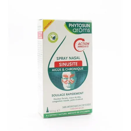 Phytosun Arôms Spray Nasal Sinusite Aigüe & Chronique 50mg - Univers Pharmacie