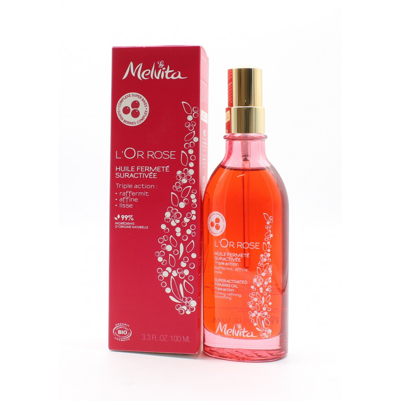 Melvita L'Or Rose Huile Fermeté Suractivée 100ml - Univers Pharmacie Melvita L'Or Rose Huile Fermeté Suractivée 100ml - Univers Pharmacie