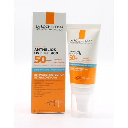 La Roche-Posay Anthelios UVmune 400 Crème Hydratante SPF50+ 50ml - Univers Pharmacie