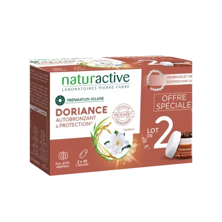 Naturactive Doriance Autobronzant & Protection 2X30 capsules - Univers Pharmacie