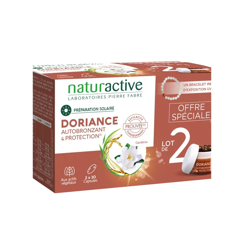 Naturactive Doriance Autobronzant & Protection 2X30 capsules - Univers Pharmacie