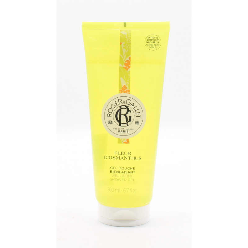Roger&Gallet Gel Douche Bienfaisant Fleur d'Osmanthus 200ml - Univers Pharmacie Roger&Gallet Gel Douche Bienfaisant Fleur d'Osmanthus 200ml - Univers Pharmacie