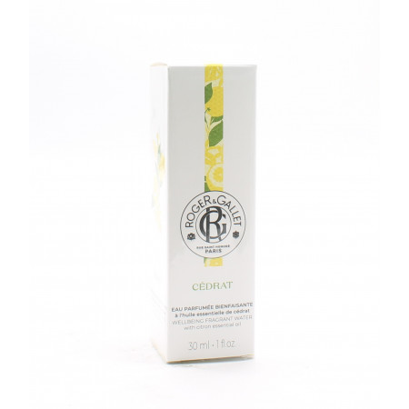 Roger&Gallet Eau Parfumée Bienfaisante Cédrat 30ml - Univers Pharmacie