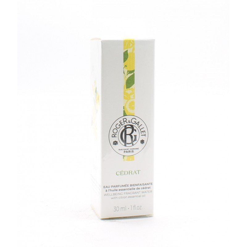 Roger&Gallet Eau Parfumée Bienfaisante Cédrat 30ml - Univers Pharmacie Roger&Gallet Eau Parfumée Bienfaisante Cédrat 30ml - Univers Pharmacie