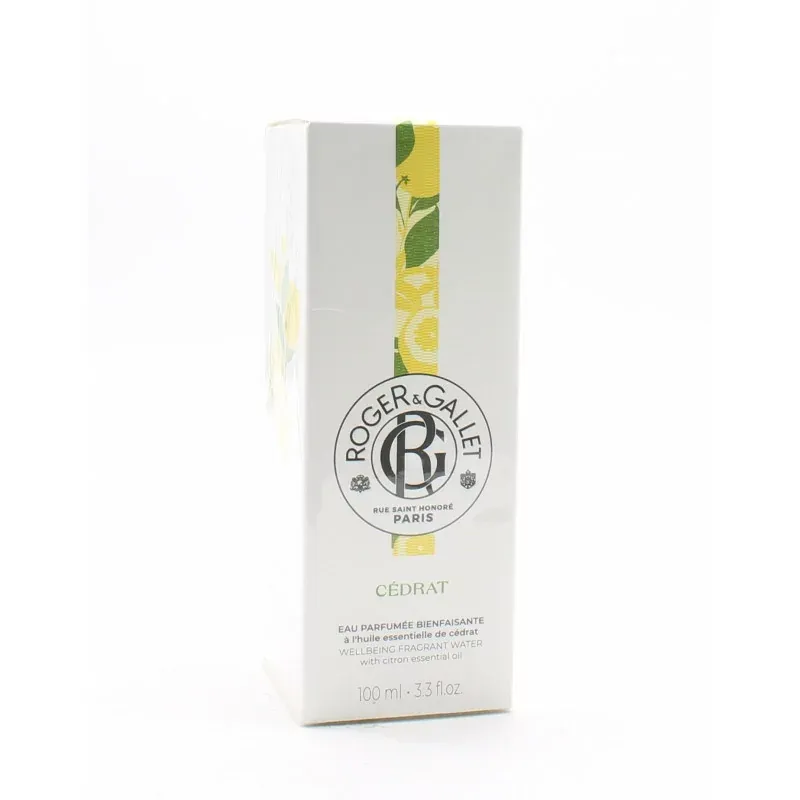 Roger&Gallet Eau Parfumée Bienfaisante Cédrat 100ml - Univers Pharmacie