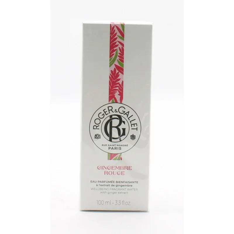Roger&Gallet Eau Parfumée Bienfaisante Gingembre Rouge 100ml - Univers Pharmacie