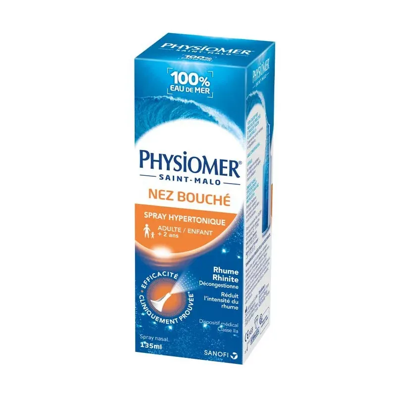 Physiomer Nez Bouché Hypertonique Spray 135ml - Univers Pharmacie