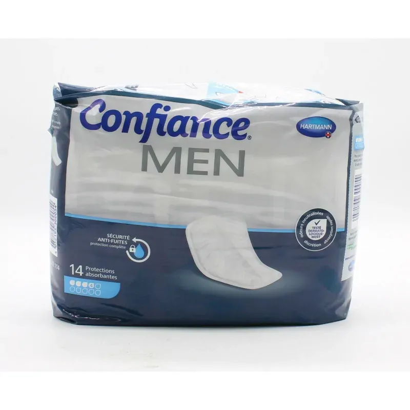 Confiance Men 14 protections absorbantes 4 gouttes - Univers Pharmacie