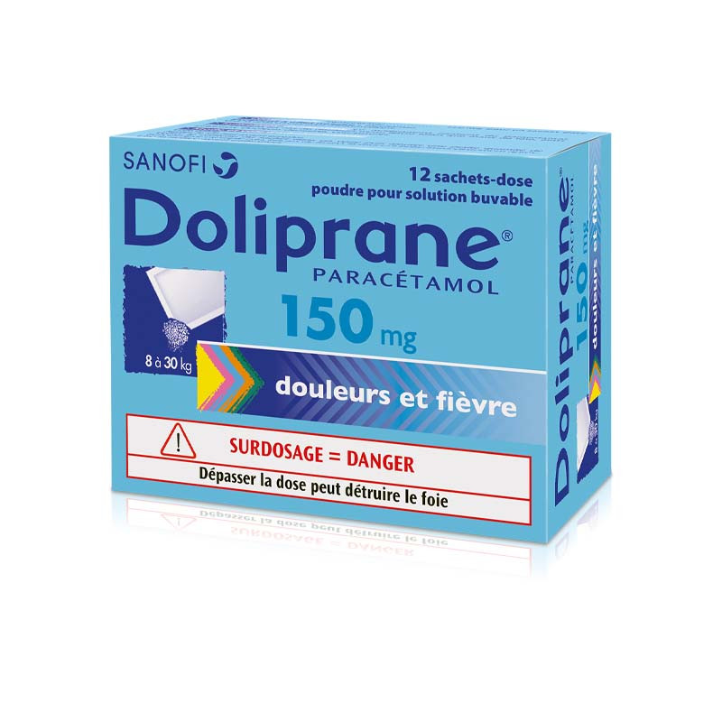 Doliprane 150mg 12 sachets-dose - Univers Pharmacie Doliprane 150mg 12 sachets-dose - Univers Pharmacie