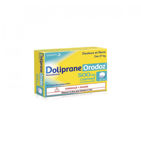 Doliprane Orodoz 500mg 12 comprimés - Univers Pharmacie