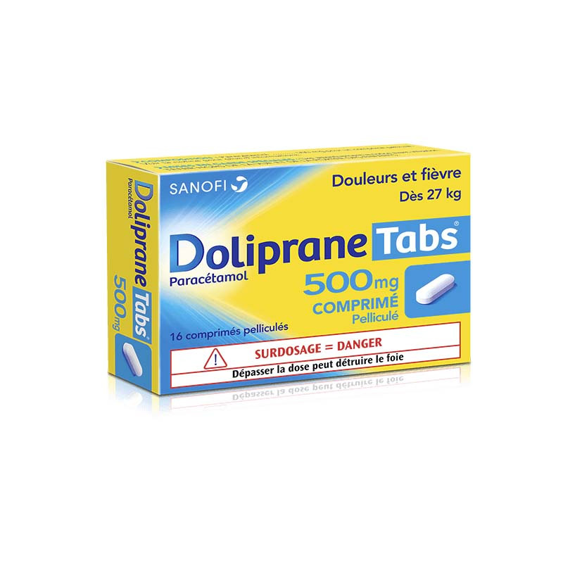 Doliprane Tabs 500mg 16 comprimés Univers Pharmacie