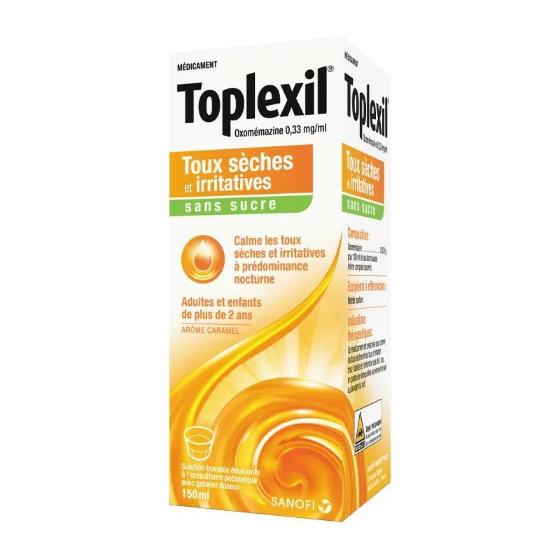 Toplexil Sirop sans sucre 150ml - Univers Pharmacie Toplexil Sirop sans sucre 150ml - Univers Pharmacie