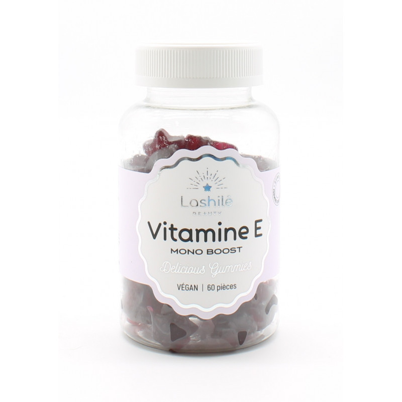 Lashilé Mono Boost Vitamine E 60 gummies - Univers Pharmacie Lashilé Mono Boost Vitamine E 60 gummies - Univers Pharmacie