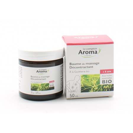 Le Comptoir Aroma Confort Baume de Massage Décontractant Bio 50ml - Univers Pharmacie