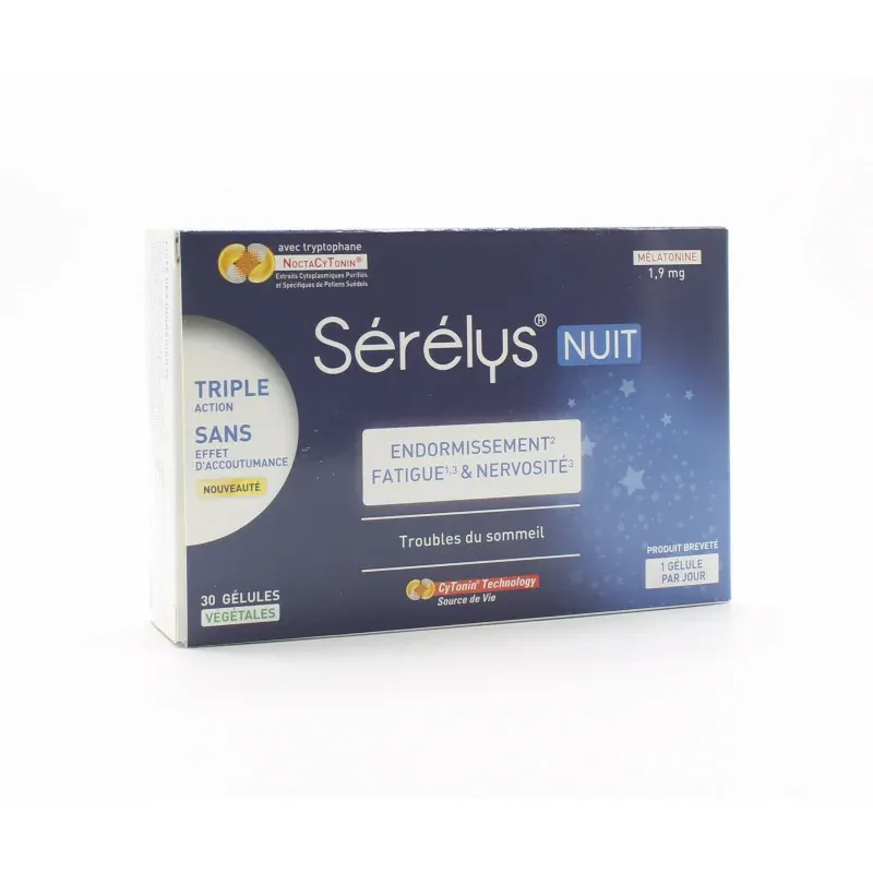 Sérélys Nuit 30 gélules - Univers Pharmacie Sérélys Nuit 30 gélules - Univers Pharmacie