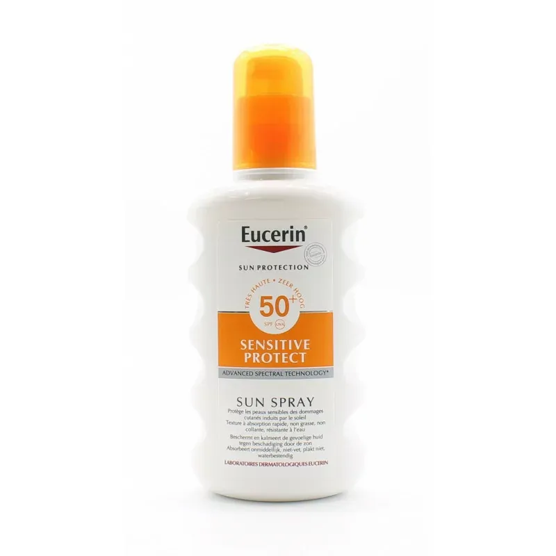Eucerin Sun Spray Sensitive Protect SPF50+ 200ml - Univers Pharmacie Eucerin Sun Spray Sensitive Protect SPF50+ 200ml - Univers Pharmacie