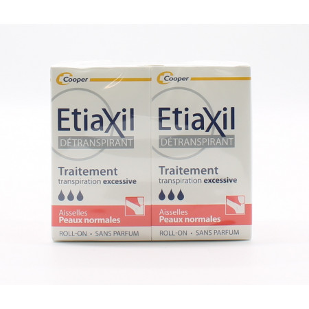Etiaxil Détranspirant Aisselles Peaux Normales 2X15ml - Univers Pharmacie