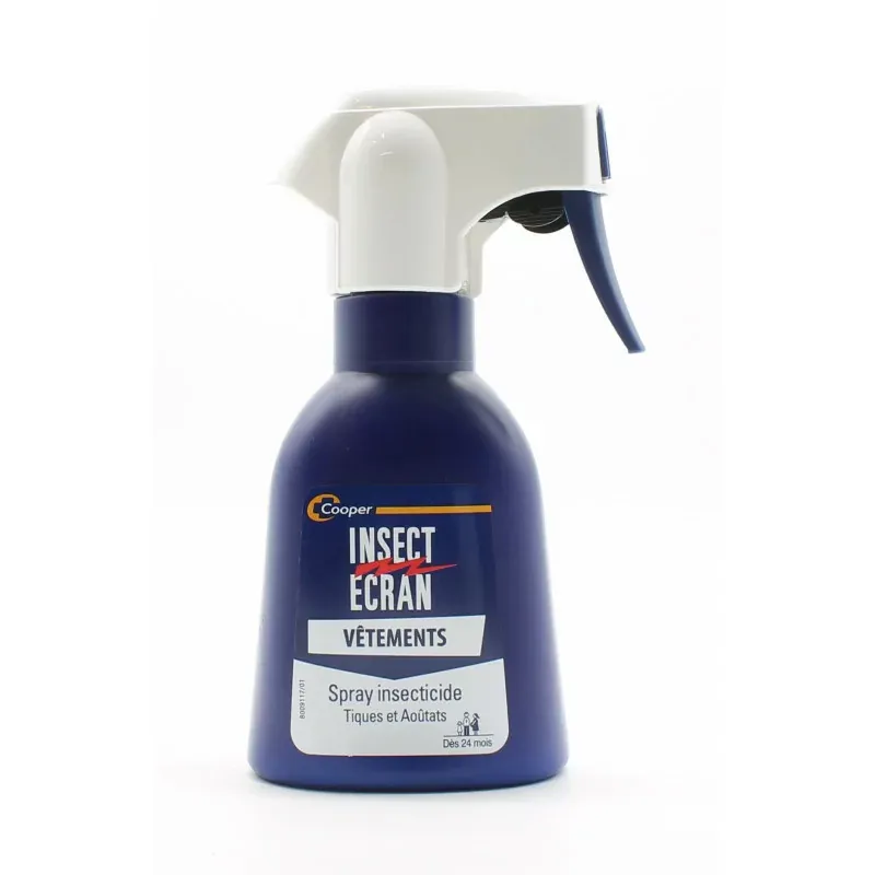 Insect Écran Vêtements Spay Insecticide Tiques et Aoûtats - Univers Pharmacie