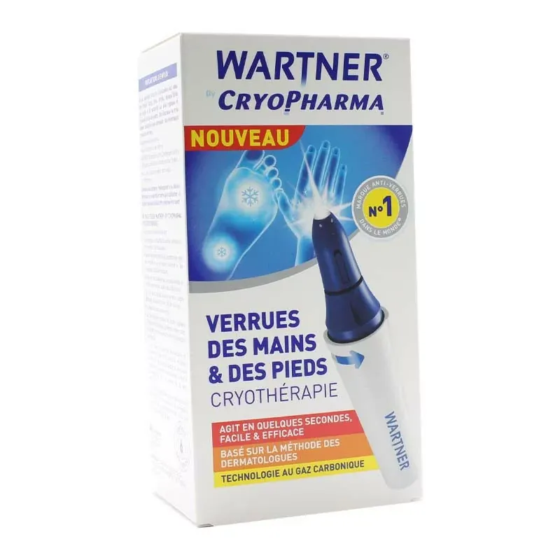 Wartner CryoPharma Cryothérapie Verrues des Mains et des Pieds - Univers Pharmacie