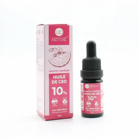 Up Sense Huile de CBD 10% Violette Pastèque 10ml - Univers Pharmacie