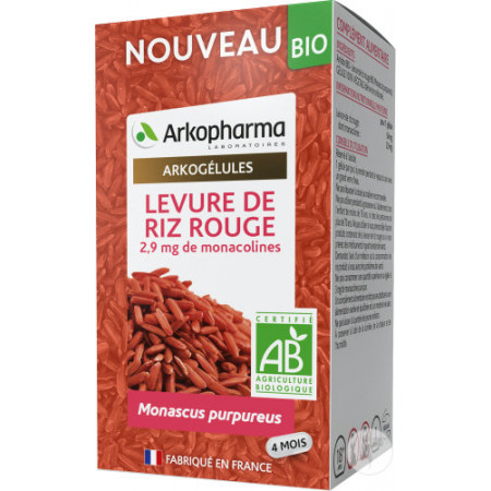 Arkopharma Arkogélules Levure de Riz Rouge 2,9mg de monacolines 120 gélules - Univers Pharmacie