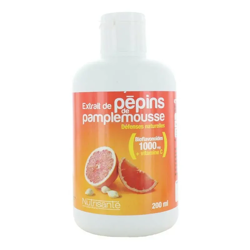 Nutrisanté Extrait de Pépins de Pamplemousse 200ml - Univers Pharmacie