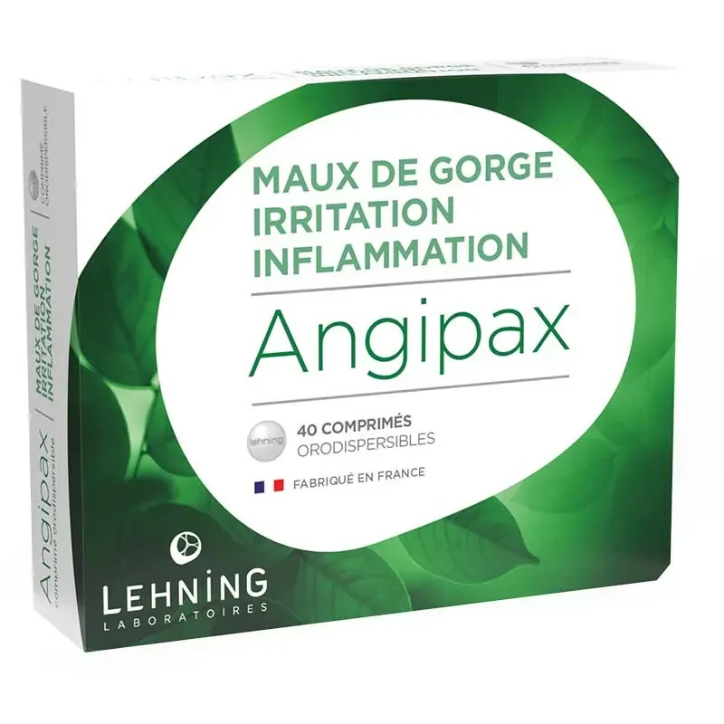 Lehning Angipax 40 comprimés - Univers Pharmacie Lehning Angipax 40 comprimés - Univers Pharmacie