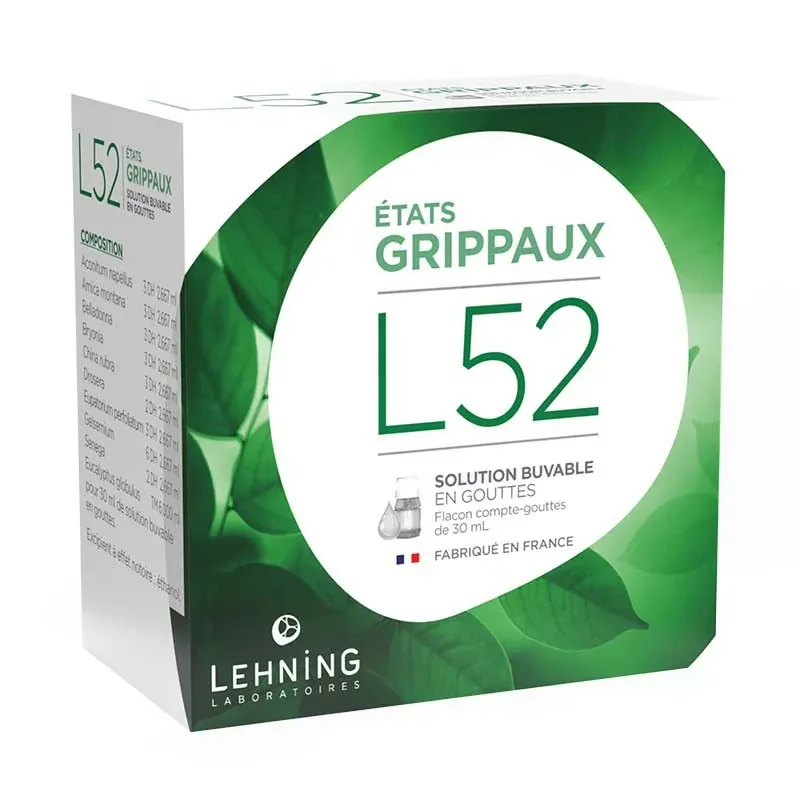 Lehning L52 Solution Buvable en Gouttes 30ml - Univers Pharmacie