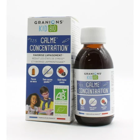 Granions Kid Bio Calme Concentration Sirop 125ml - Univers Pharmacie