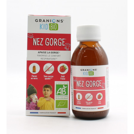 Granions Kid Bio Nez Gorge Sirop 125ml - Univers Pharmacie