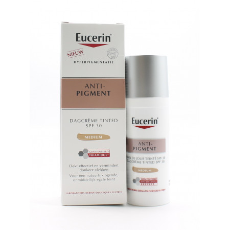 Eucerin Anti-pigment Soin de Jour Teinté SPF30 Medium 50ml - Univers Pharmacie