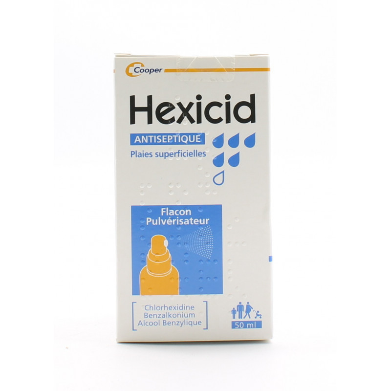 Hexicid Antiseptique Spray 50ml - Univers Pharmacie
