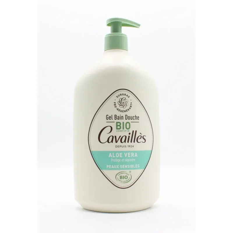 Cavaillès Gel Bain Douche Bio Aloe Vera 1L - Univers Pharmacie