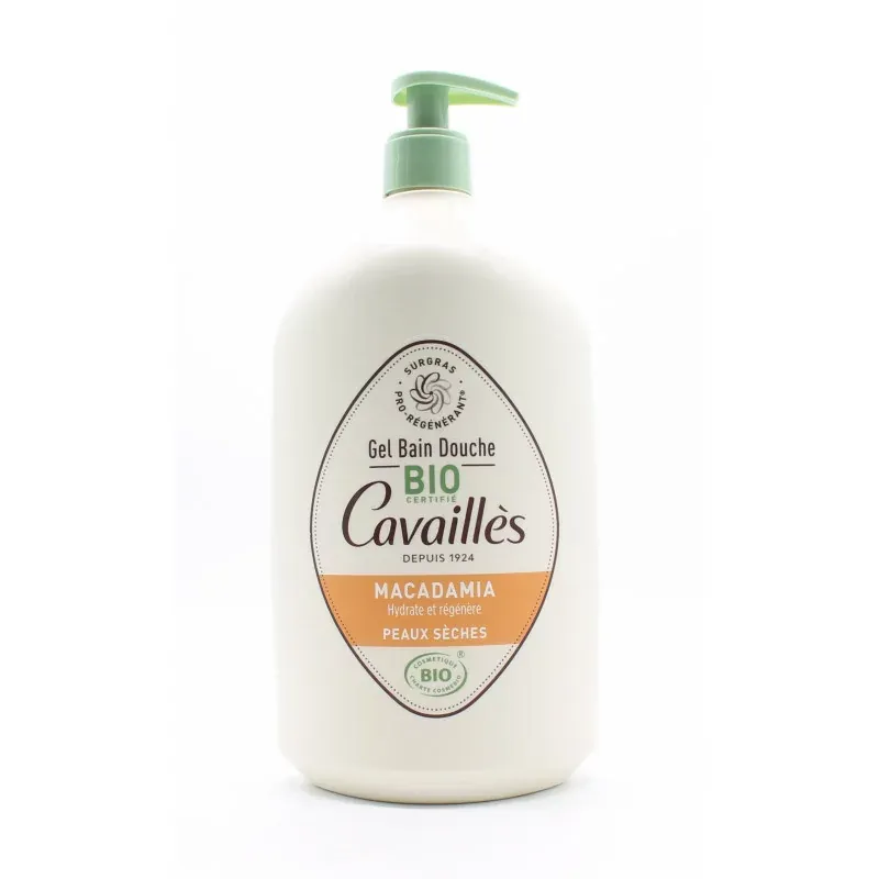 Cavaillès Gel Bain Douche Bio Macadamia 1L - Univers Pharmacie