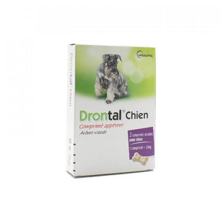 Drontal Chien Vermifuge 2 comprimés - Univers Pharmacie