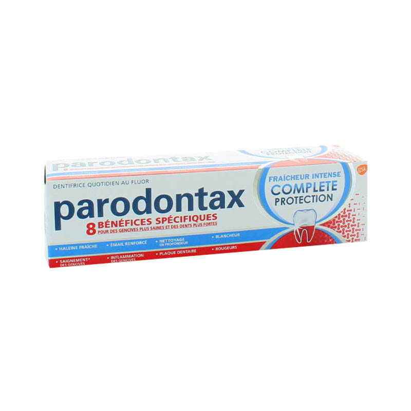 Parodontax Dentifrice Fraîcheur Intense Complète Protection 75ml - Univers Pharmacie Parodontax Dentifrice Fraîcheur Intense Complète Protection 75ml - Univers Pharmacie