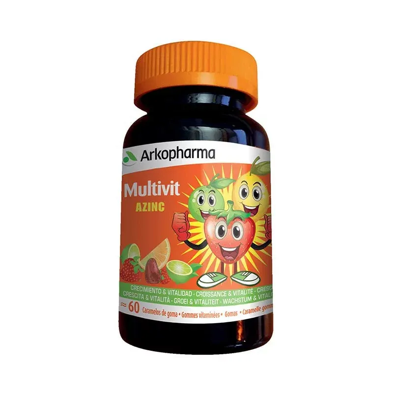 Arkopharma Multivit Azinc 60 gommes - Univers Pharmacie