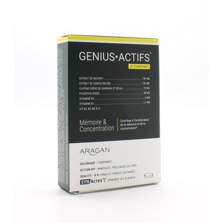 SynActifs GeniusActifs 30 comprimés - Univers Pharmacie