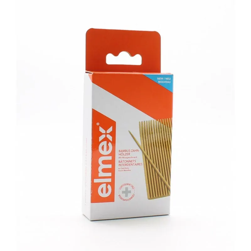 Elmex Bâtonnets Interdentaires en Bambou X96 - Univers Pharmacie